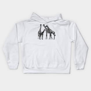 Giraffe - Family on Safari in Kenya / Africa Kids Hoodie